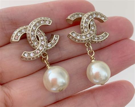 classic coco chanel earrings|genuine chanel earrings.